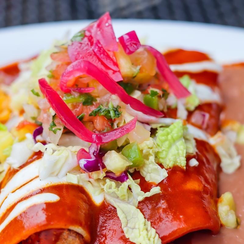 Chicken Al Pastor Enchiladas photo