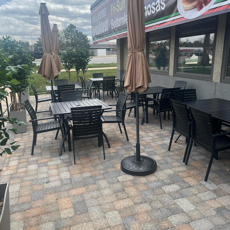 Exterior, seating area