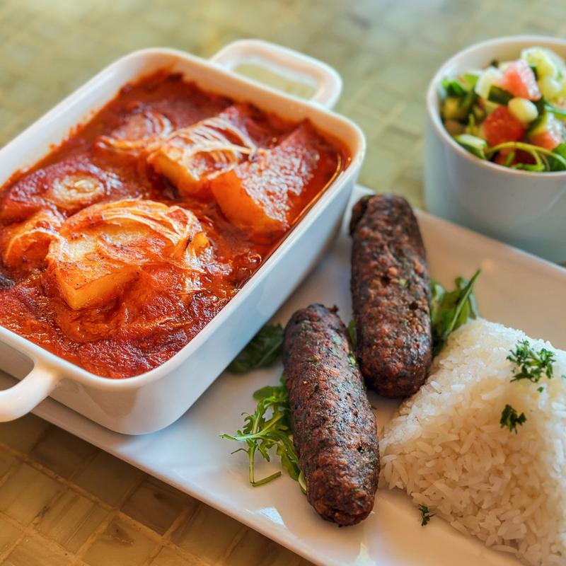 menu item 36 of 38, Sanyet El Batates Dinner Special