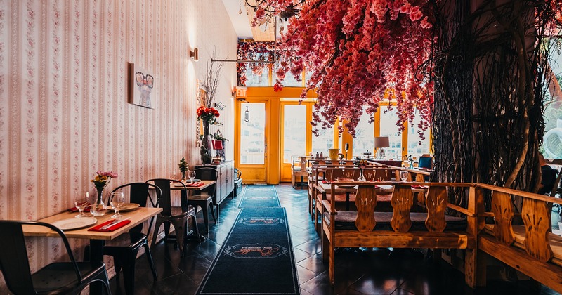 Beautifully decorated dining area