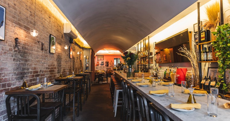 Interior, spacious dining area