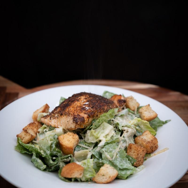 Blackened Salmon on Entrée-Sized Caesar photo