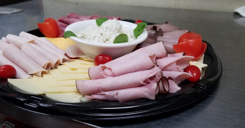Lunchmeat and cheese plate