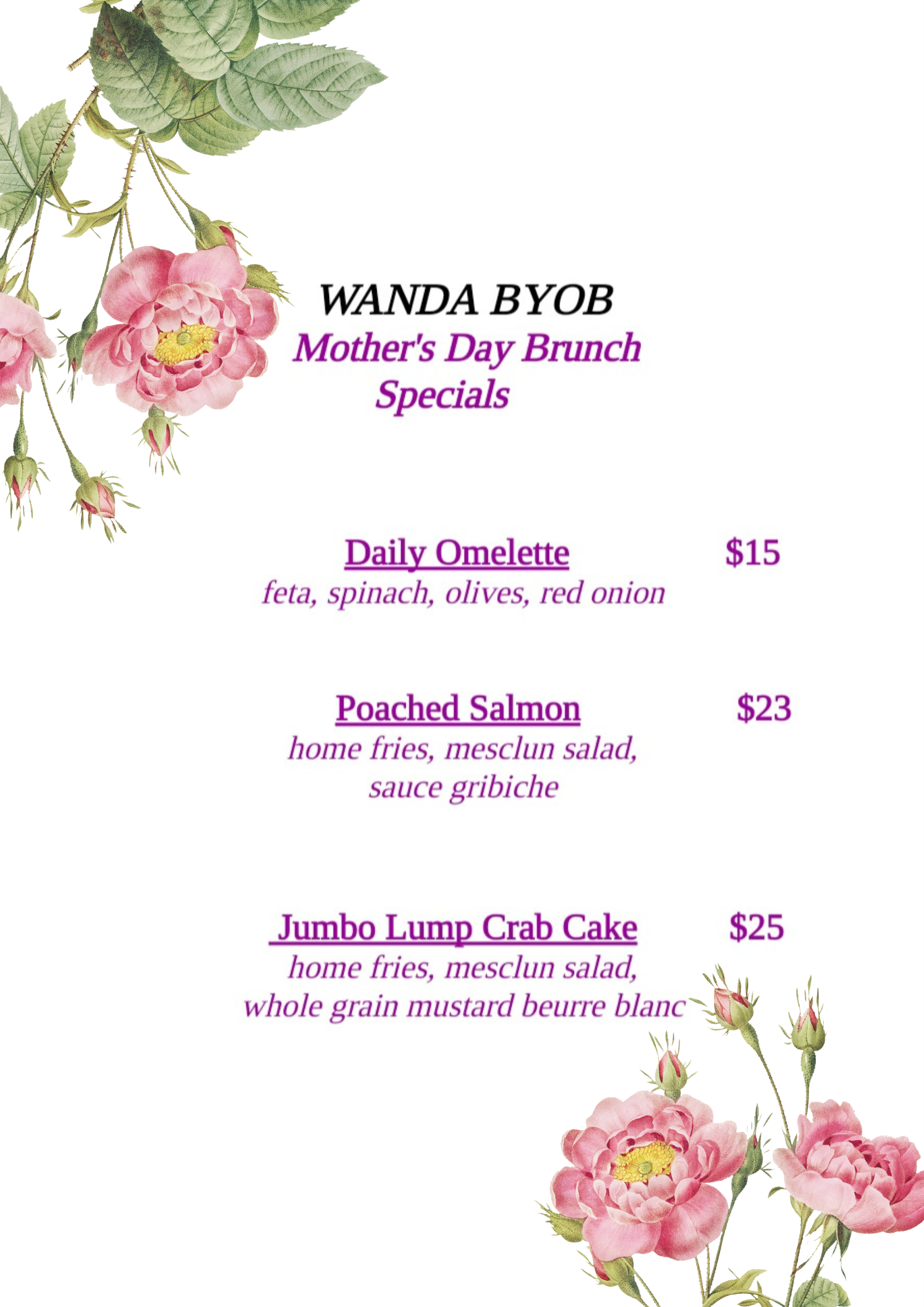 Wanda BYOB Haddonfield, NJ