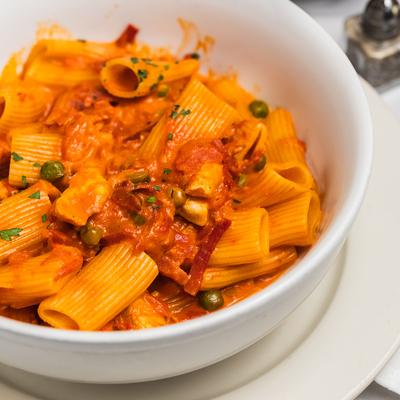 Rigatoni alla vodka.
