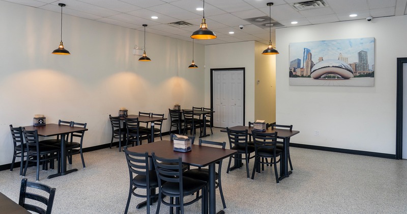 Interior space, dining area