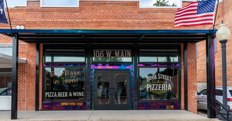 Exterior, restaurant front entrance