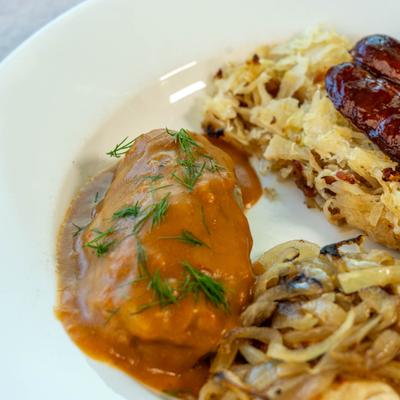 Polish plate, close-up.
