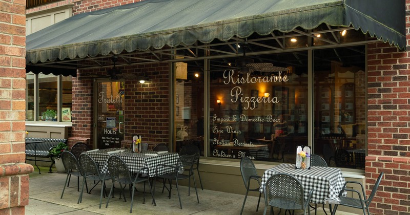 Exterior, tables and chairs on patio