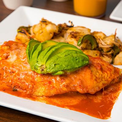 Enchilada omelet.