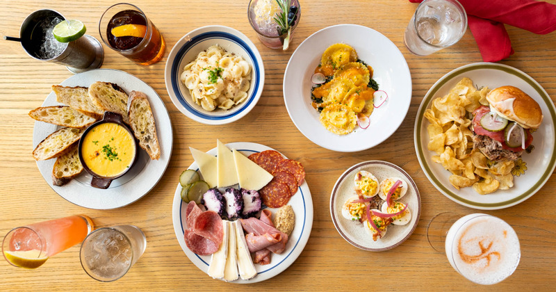 Different types of dishes displayed