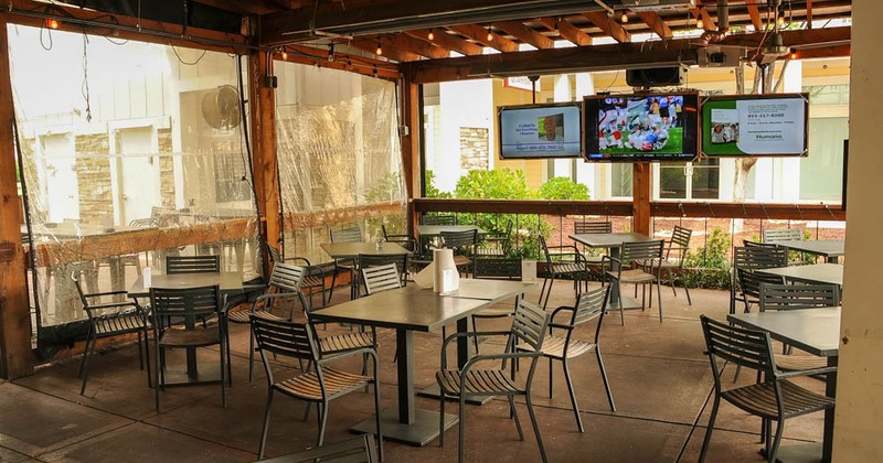 Table for four in patio area