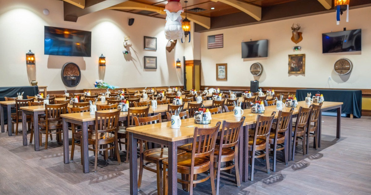 Dining tables ready for guests