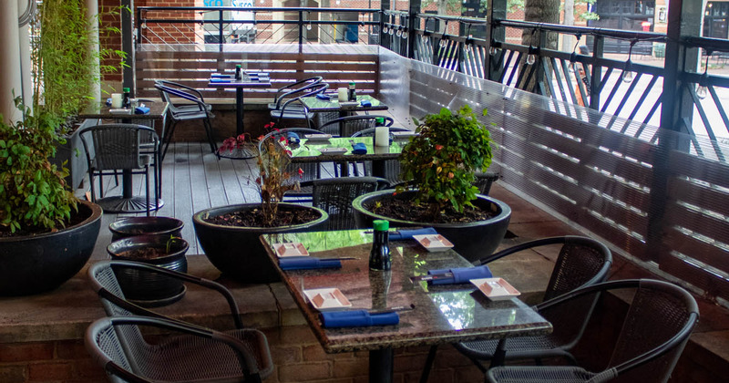 Tables ready for guests