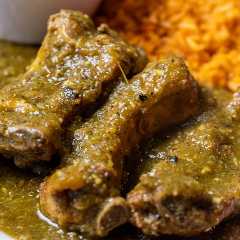menu item 13 of 15, Costillas de Puerco en Salsa Verde
