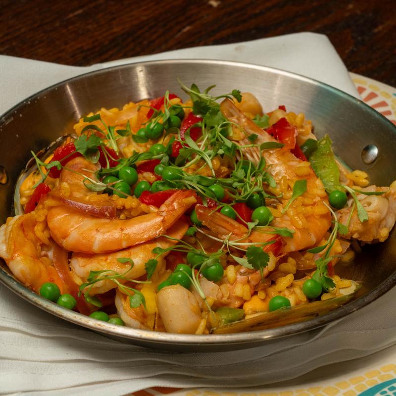 menu item 10 of 14, PAELLA DE MARISCOS