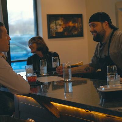 People at the restaurant.