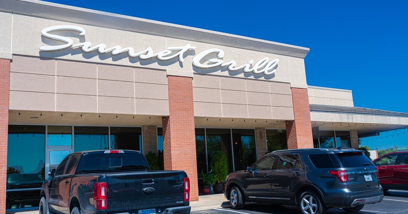 Restaurant parking lot