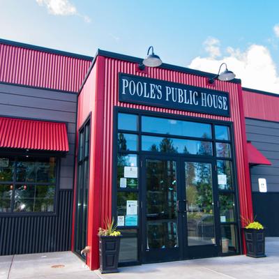 Exterior, restaurant front entrance.