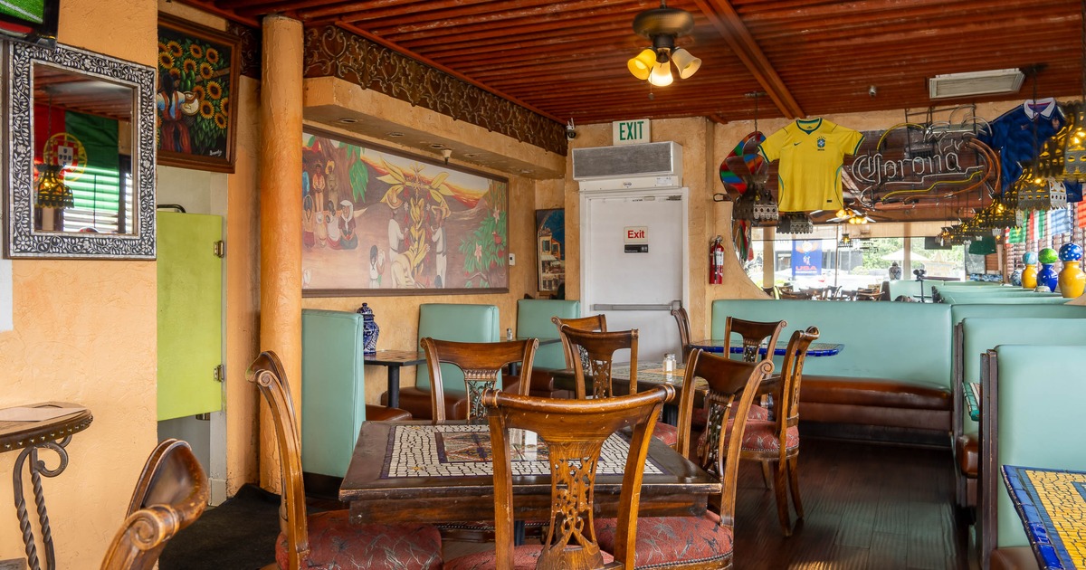 Restaurant interior, dining area