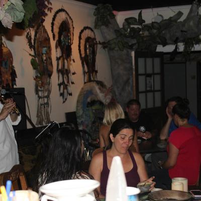 Guests at the venue's interior space.