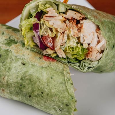 Southwest wrap closeup.