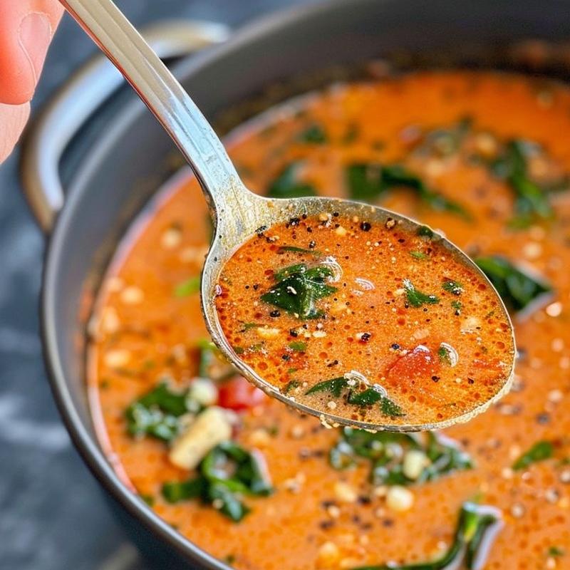 Tomato Spinach Soup photo