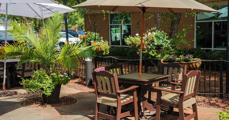 Seating space in the patio