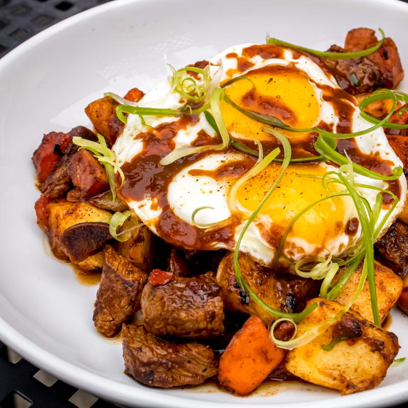 menu item 30 of 74, Carne Hash* (GF)