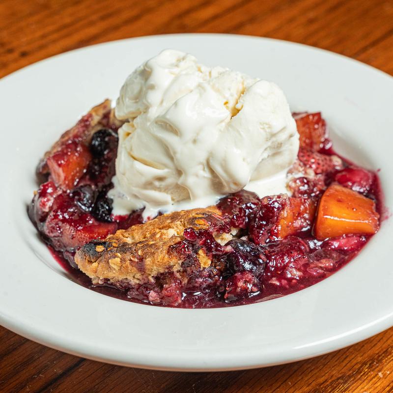 Peach & Berries Cobbler photo