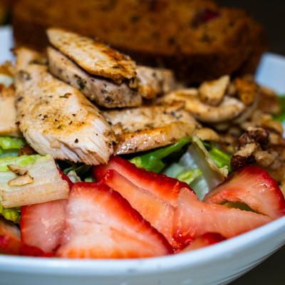 Salad, closeup shot.