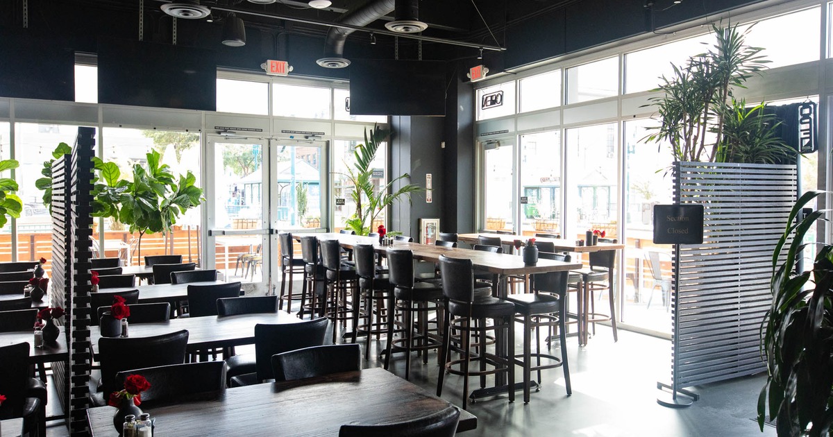 Interior, tables, chairs, windows