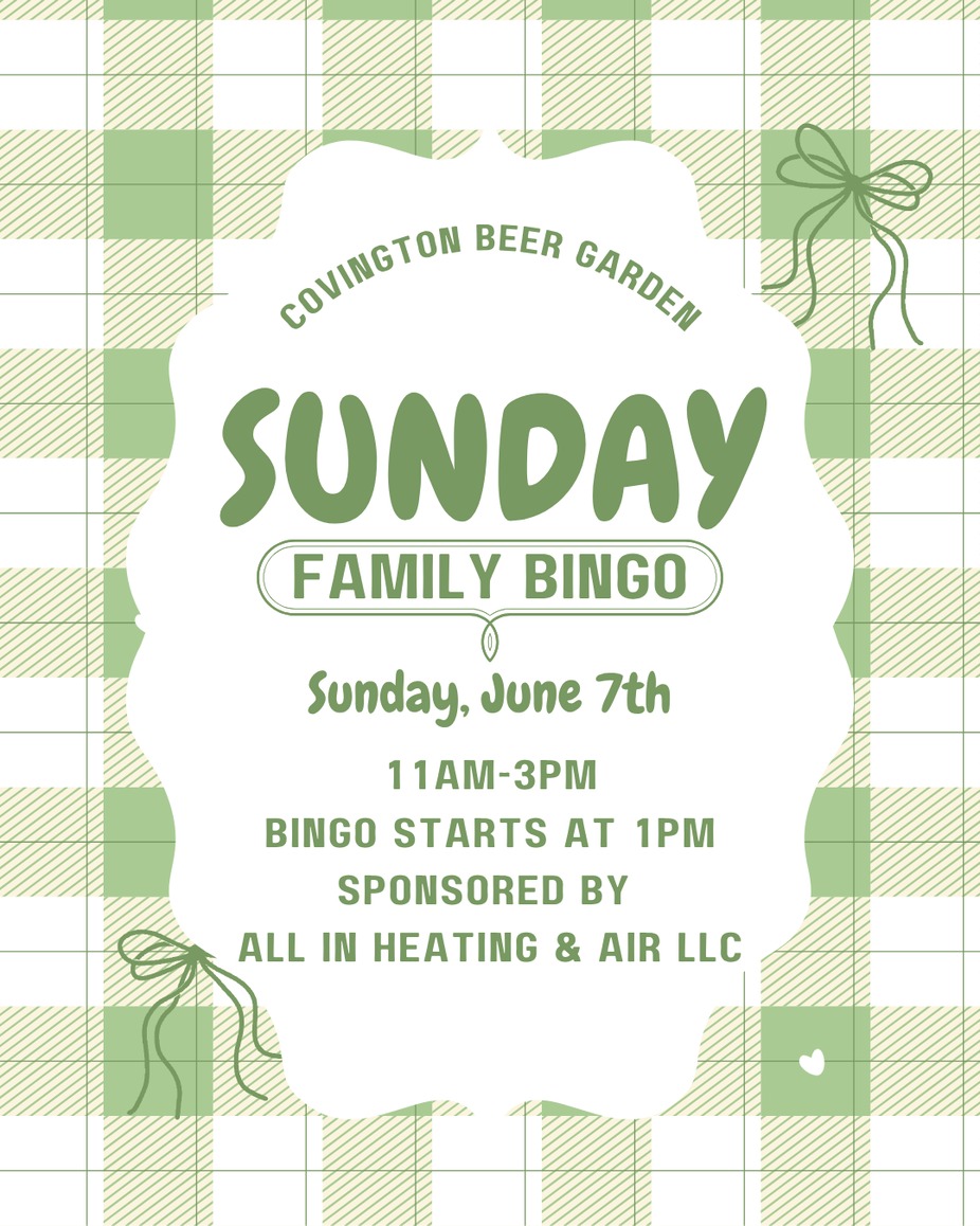 Family Bingo sponsored by All Heating & Cooling LLC event photo