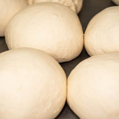 Pizza dough balls.