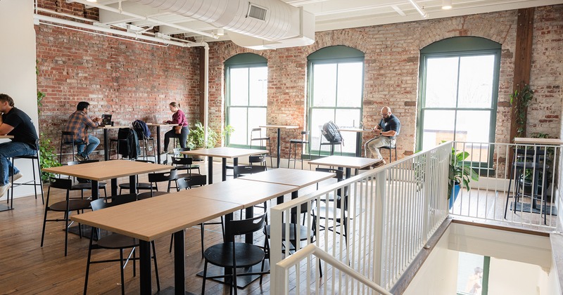 Interior, upstairs seating area