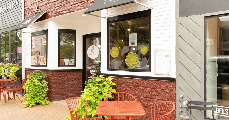 Exterior, tables and chairs