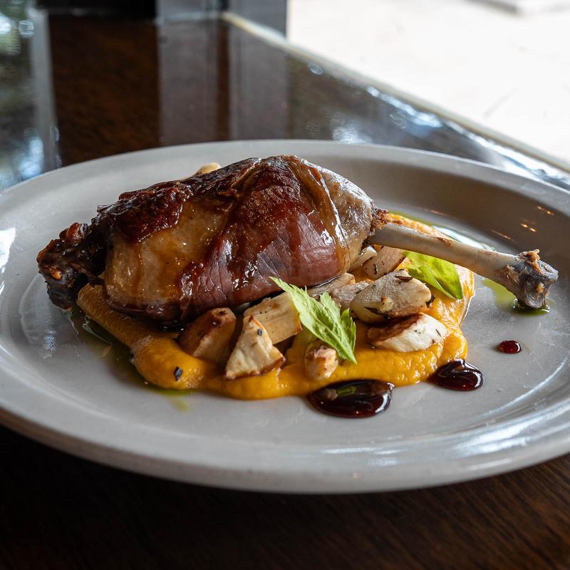Prosciutto-Wrapped Duck Leg Confit photo