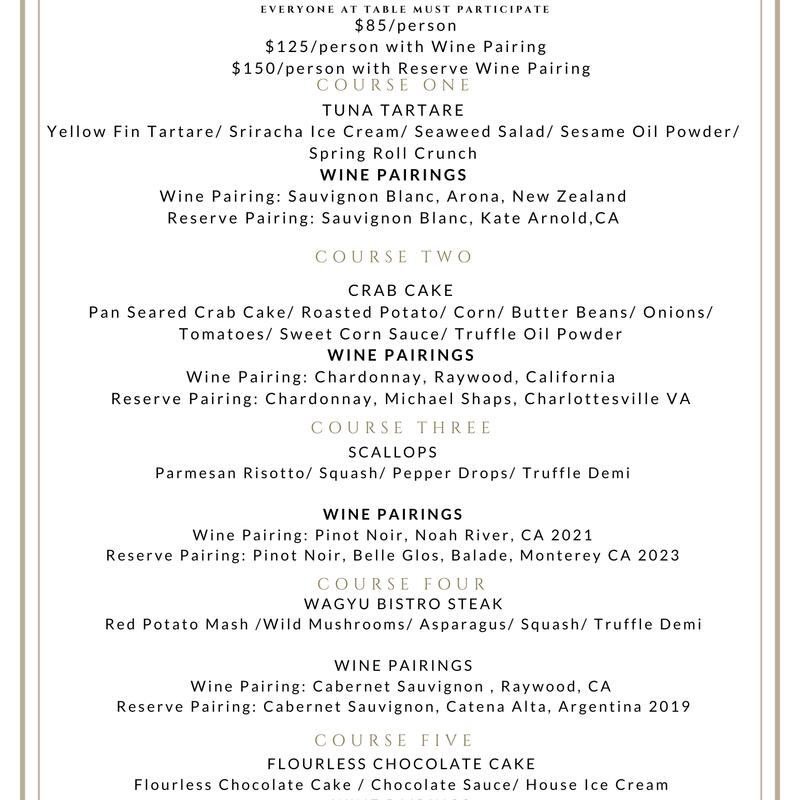 5 Course Tasting Menu photo