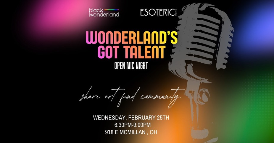 Black Wonderlands: Wonderlands Got Talent - Open Mic Night event photo