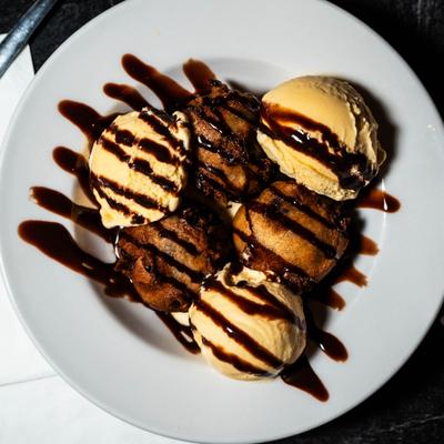 Fried Cookie Dough dessert.