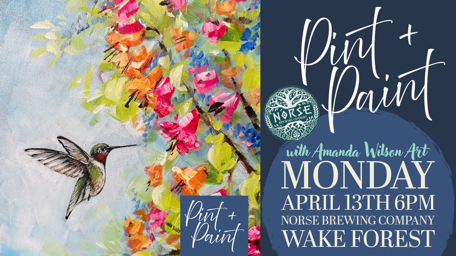 Pint & Paint | Hummingbird event photo