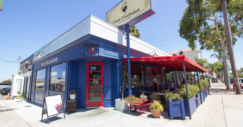 Exterior, cafe entrance