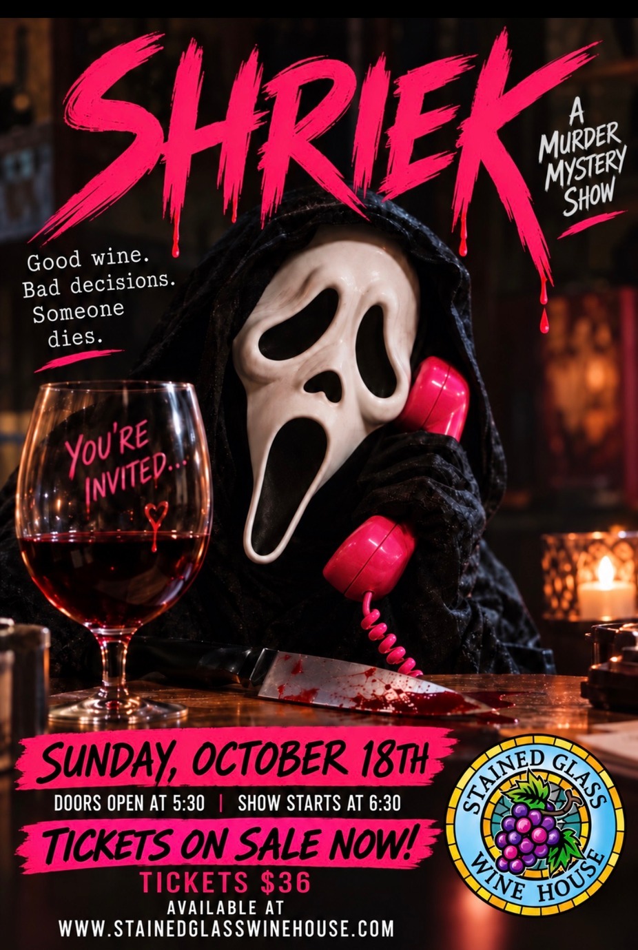 SHRIEK! — Scream. Scheme. Solve. event photo