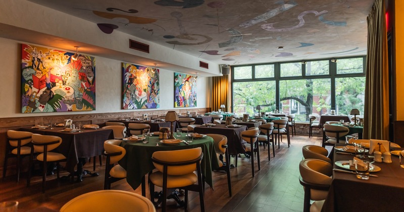 Restaurant interior, dining area
