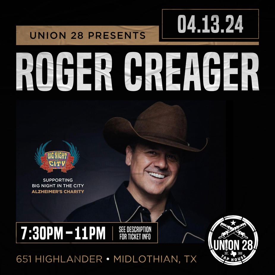 Roger Creager benefitting Big Night in the City Alzheimer's Charity event photo
