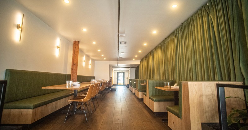 Interior, spacious dining area