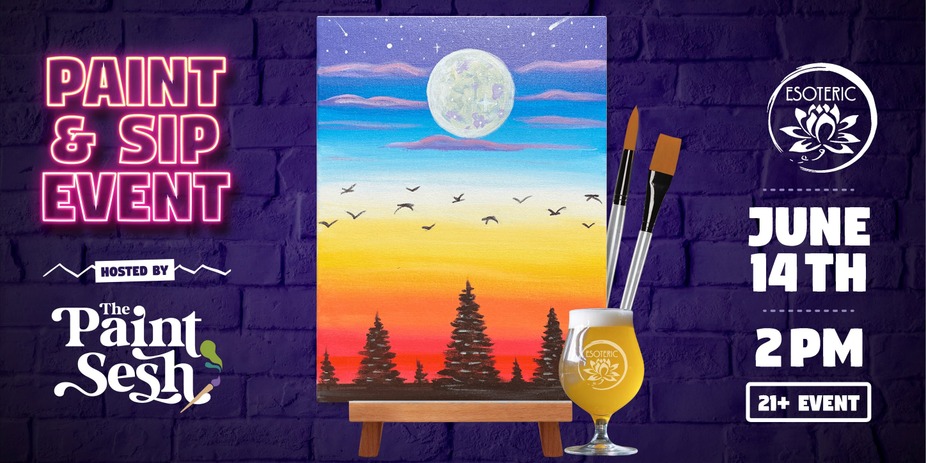 The Great Outdoors: A Sip & Paint Event By the Paint Sesh event photo