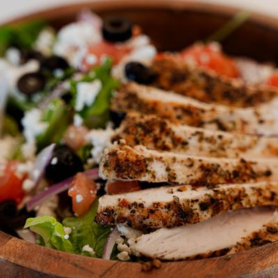 Greek Salad close up.