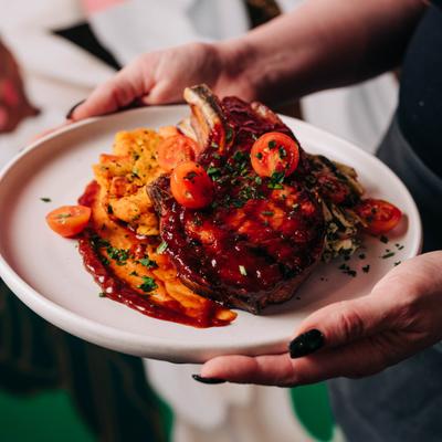 Grilled Smoked Pork.