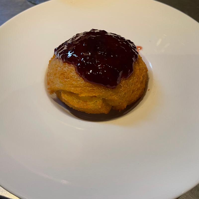 Fried Ice Cream, Raspberry Sauce photo